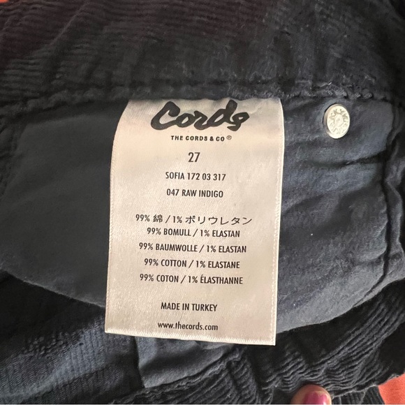 The Cords & Co Indigo wide leg corduroys - Picture 7 of 8